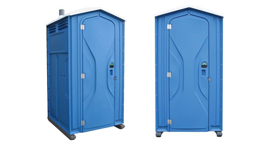 Long-term porta potty units on site in Newberg, Oregon